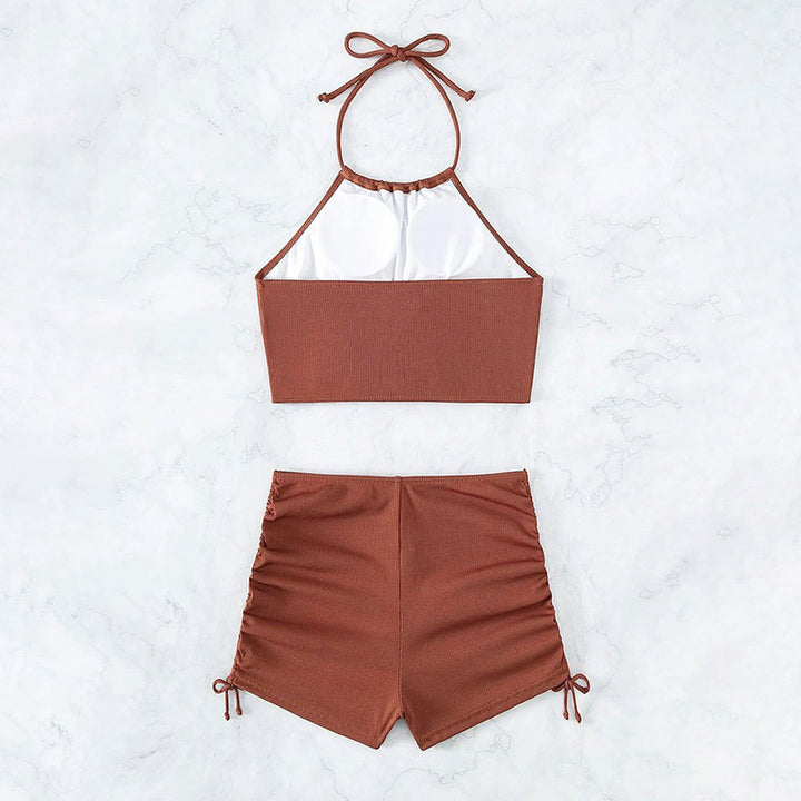 Damen Modisches Bikini-Set mit verspieltem Knotendesign Drune
