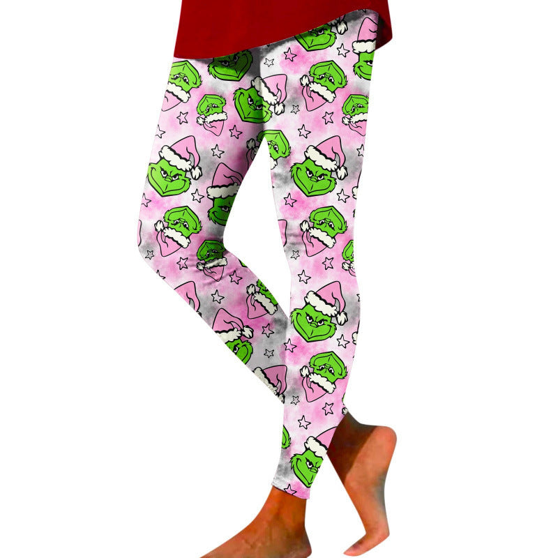 Damen Gemusterte Weihnachtsleggings Drune