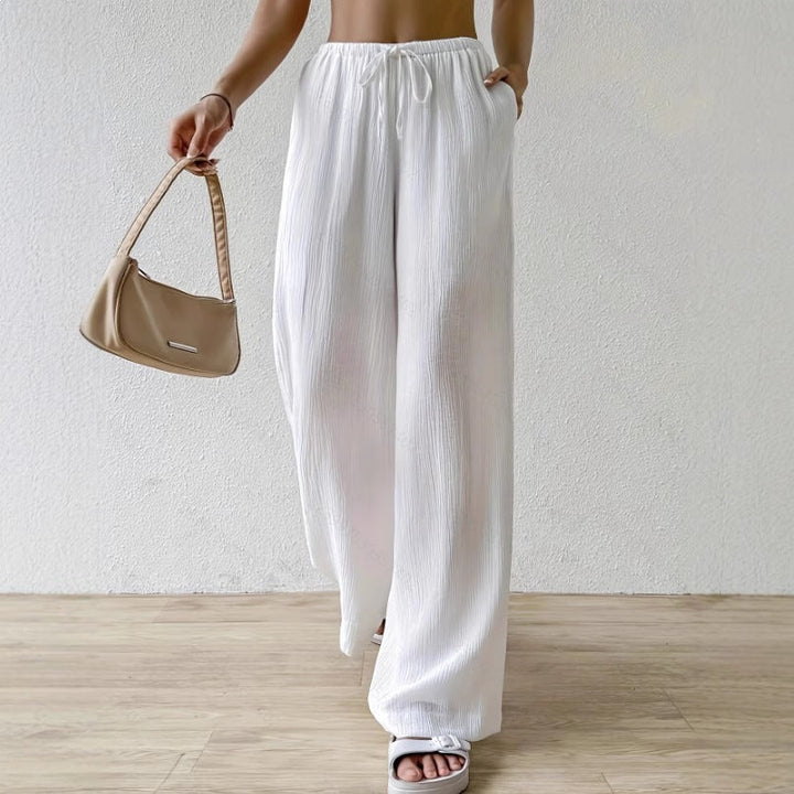 Damen weite Sommerhose mit Gummizug Drune