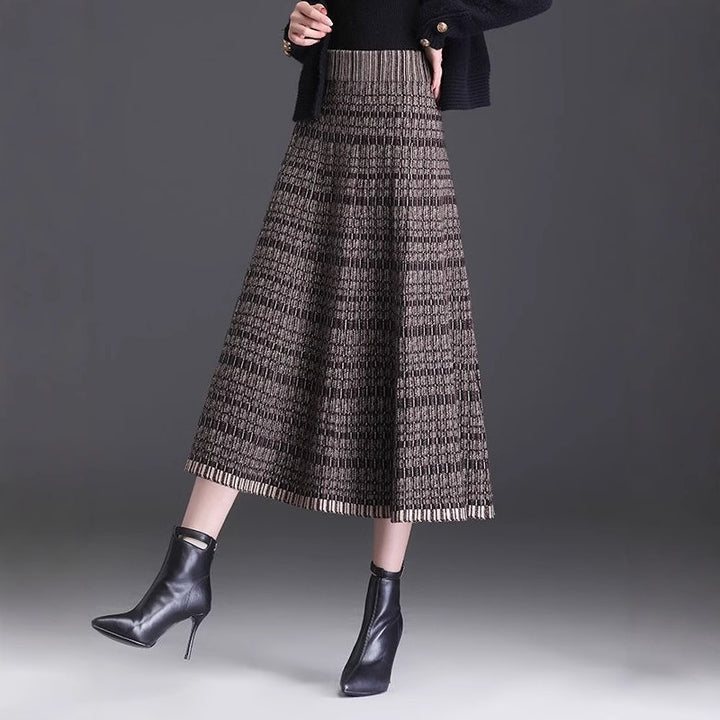 Damen Midi-Rock Drune