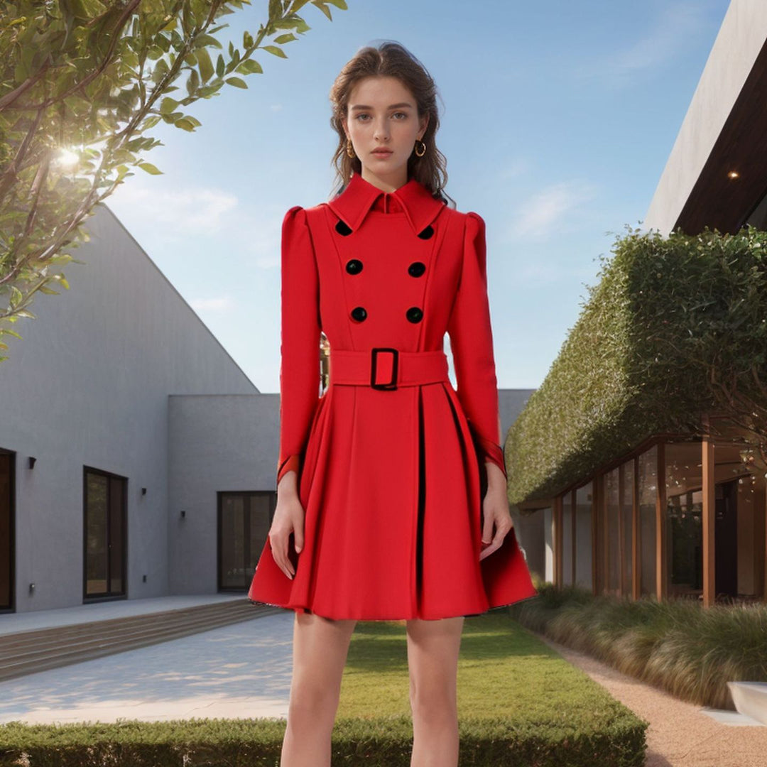 Damen Trenchcoat mit eleganter taillierter Passform Drune