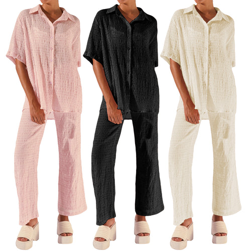 Damen luftiges und elegantes Zweiteiler-Set Drune
