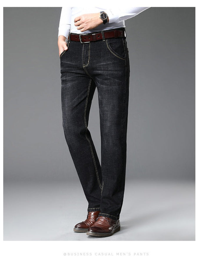 Herren klassische Jeans im lässigen Business-Stil mit besonders bequemer Passform Drune
