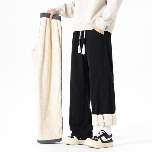 Herren Bequeme Fleece-Hose mit abnehmbaren Beinpartien