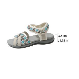 Damen Sportliche Sandalen mit verstellbaren Riemen und ergonomischer Fußbettung Drune