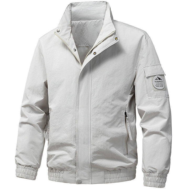 Herren technische Kapuzen-Softshelljacke mit verstellbarer Kapuze und Utility-Taschen Drune