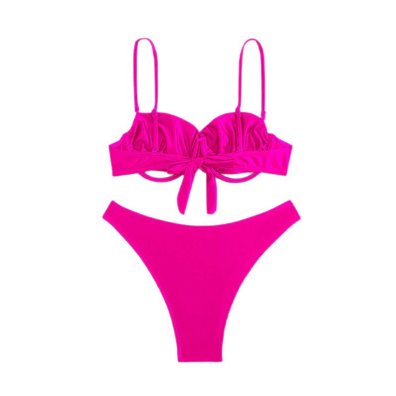 Damen Bikini-Set mit elegantem Bügeloberteil und hohem Beinausschnitt Drune