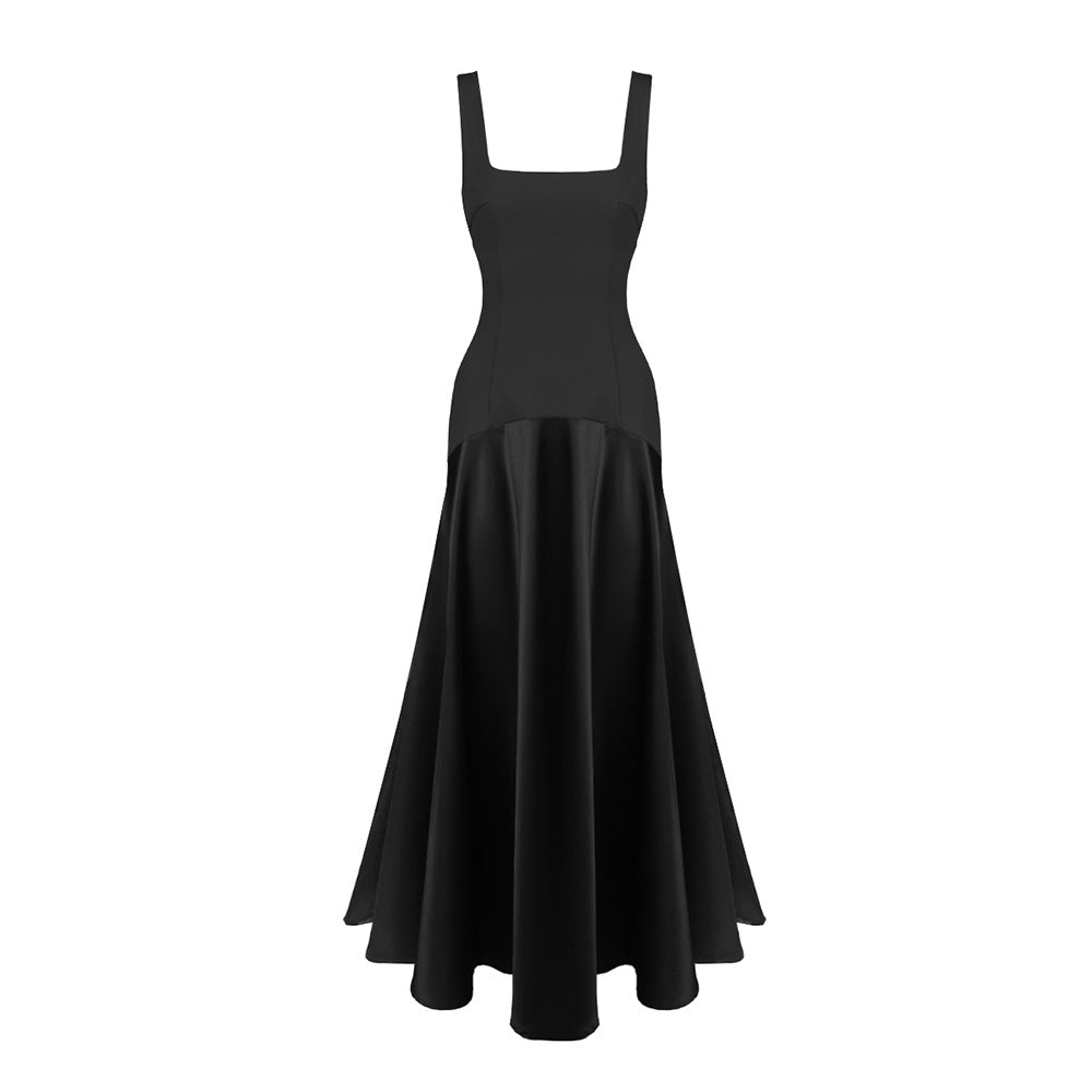Damen Elegantes Maxikleid mit taillierter Passform und fließendem Rock Drune