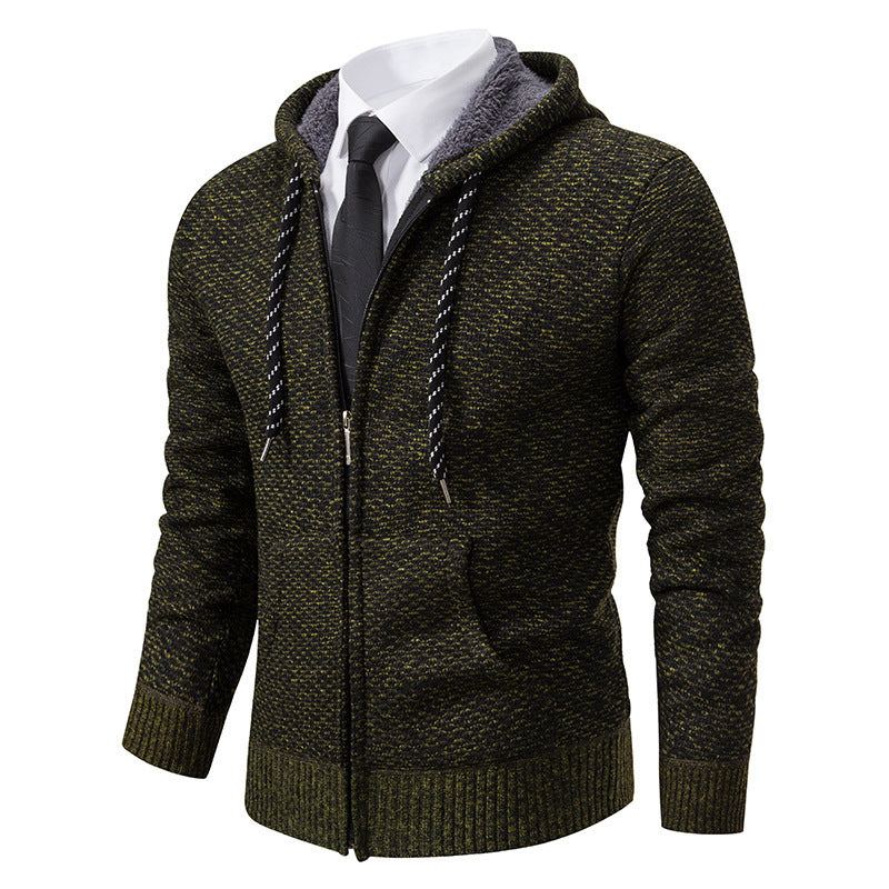 Herren stylische Kapuzenjacke mit weichem Innenfutter und eleganten Akzenten Drune