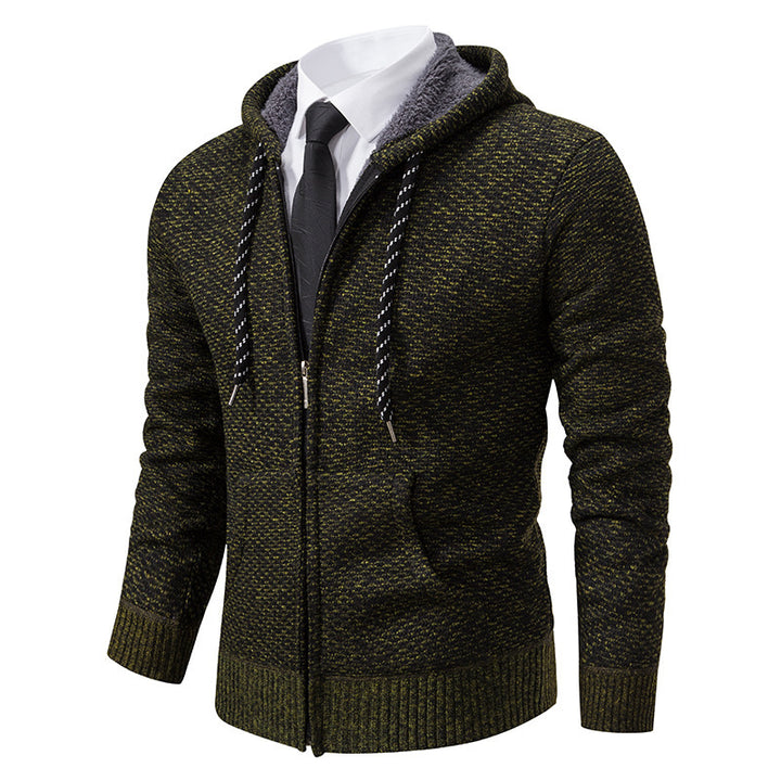 Herren stylische Kapuzenjacke mit weichem Innenfutter und eleganten Akzenten Drune