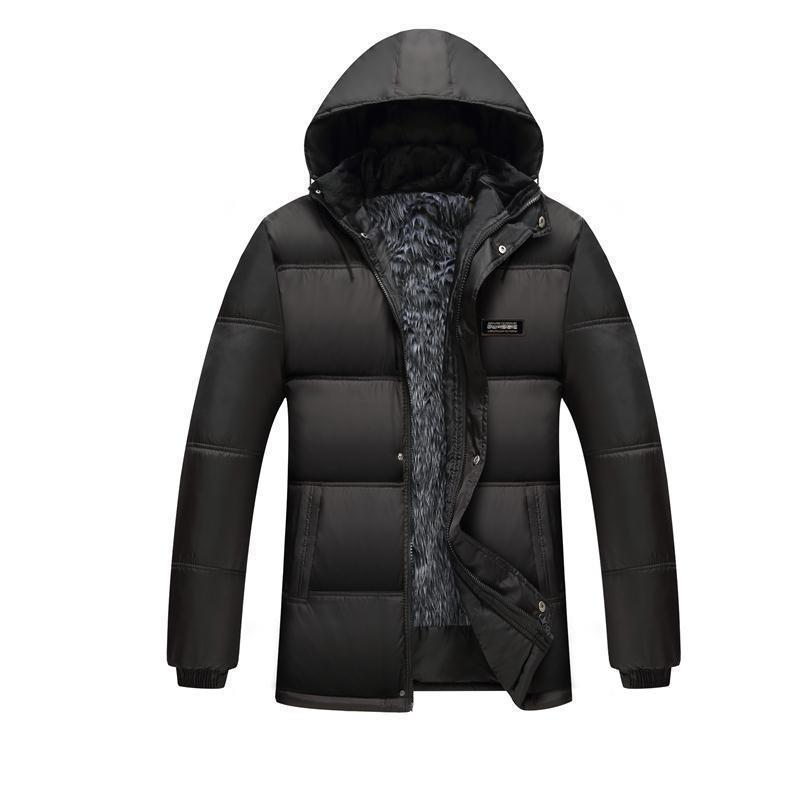 Herren gesteppte Winterjacke mit hochschließendem Kragen und isolierendem Futter Drune