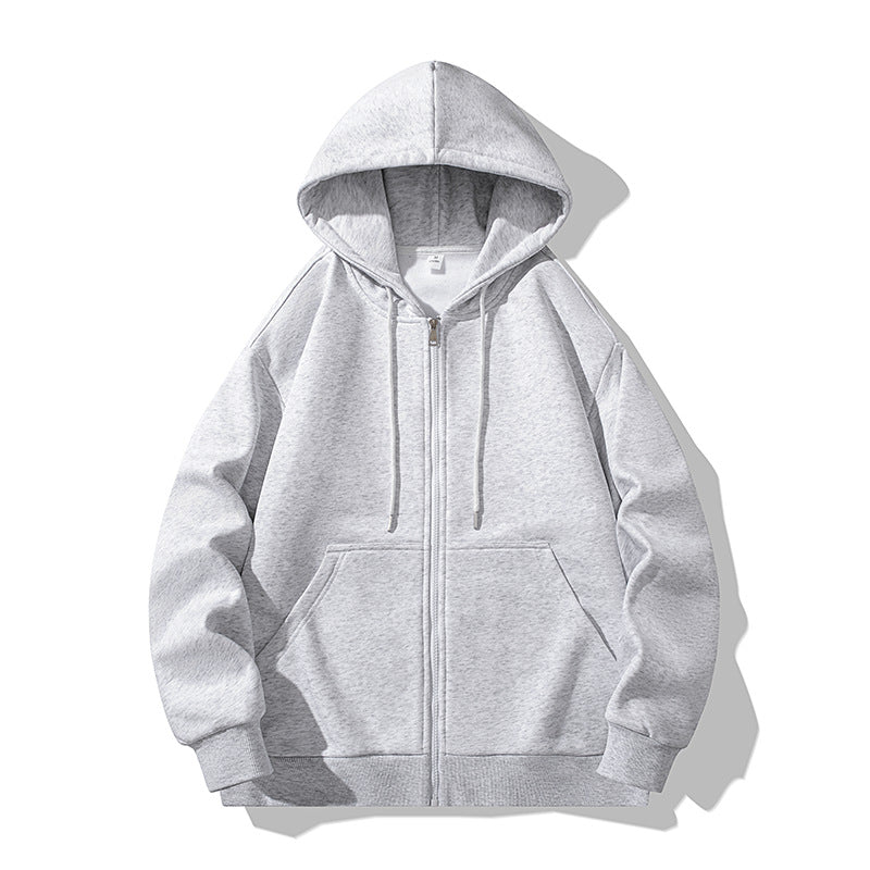 Unisex Oversize Kapuzen-Fleecejacke mit Boxy-Schnitt und Metall-Reißverschluss Drune