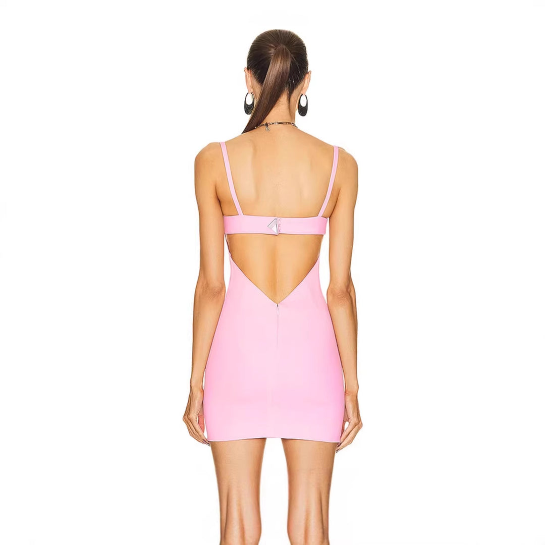 Damen Cocktailkleid mit trägerlosem Design und figurbetontem Schnitt Drune
