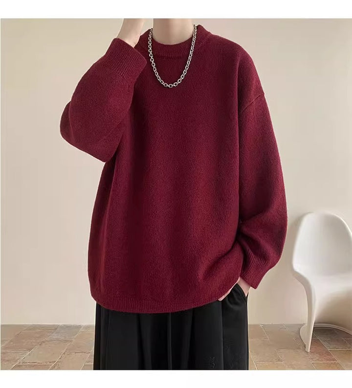 Unisex Oversized Kuschelpullover mit Rundhalsausschnitt Drune