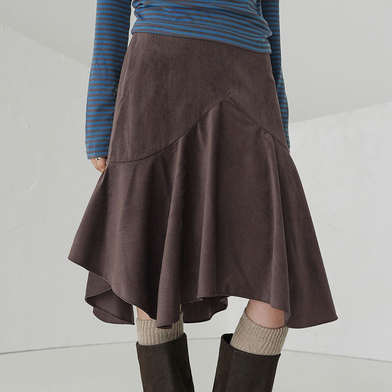 Damen Eleganter ausgestellter Rock mit raffinierter Silhouette Drune