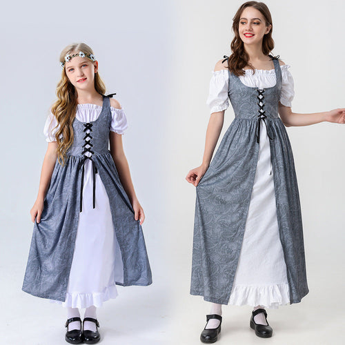 Damen Trachtenkleid mit romantischen Rüschendetails und bezaubernder Schnürung Drune