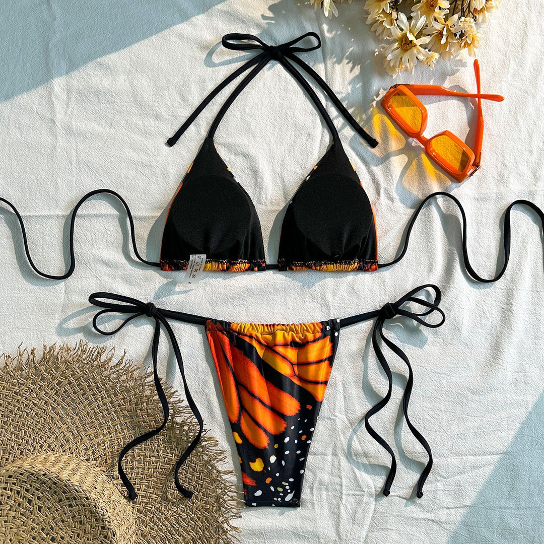 Damen Triangel-Bikini mit raffinierten Binde-Details Drune