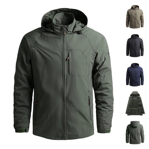 Herren Funktionsjacke mit hohem Kragen Drune