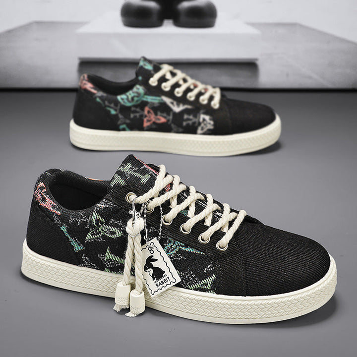 Damen Modische Sneakers mit einzigartigem Textil-Design Drune