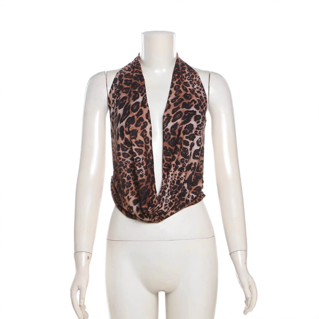 Damen Scarf mit modernem Leopardenmuster Drune