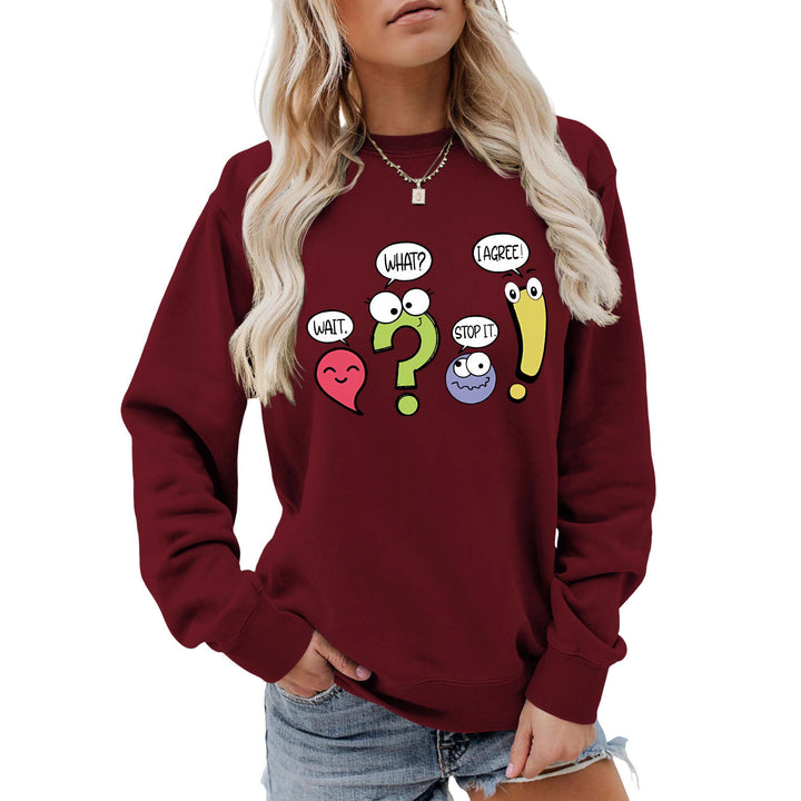 Damen lässiger Pullover mit humorvollem Print Drune