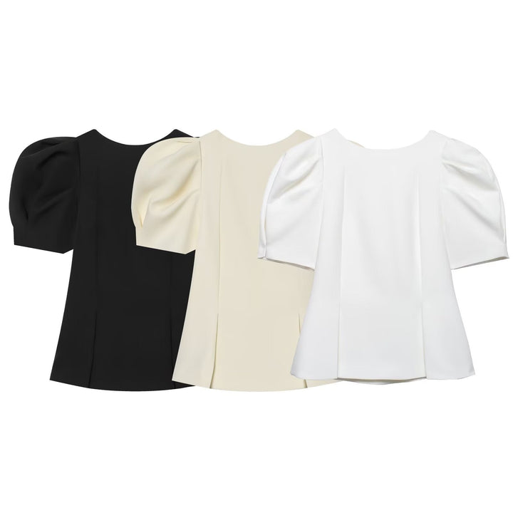 Damenbluse mit Puffärmeln und elegantem Schnitt Drune