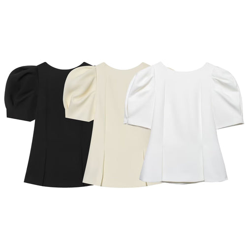 Damenbluse mit Puffärmeln und elegantem Schnitt Drune