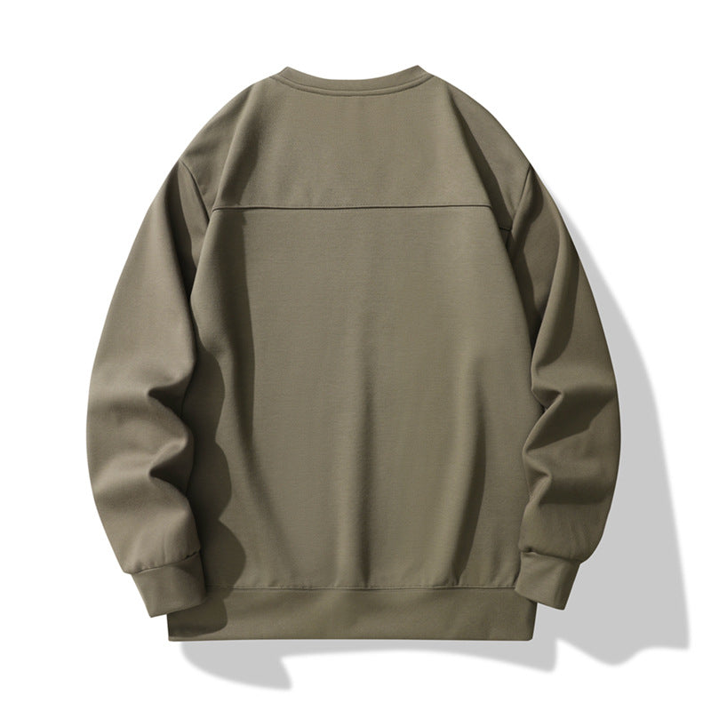 Herren Oversize-Sweatshirt aus technischem Jersey mit Rundhals und thermoregulierendem Futter Drune