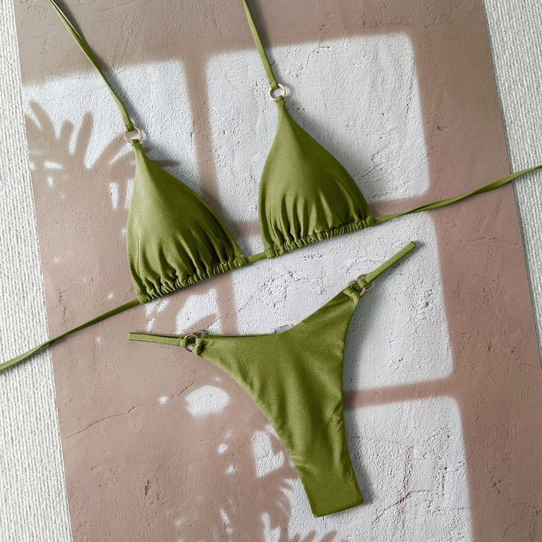 Damen Triangel-Bikini mit stilvollen Akzenten Drune