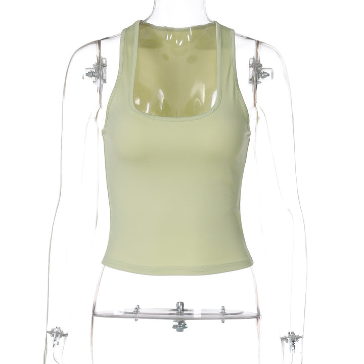 Damen Sportliches Tanktop mit breiten Trägern Drune