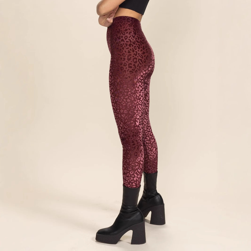 Damen Hochtaillierte Leggings mit animalischem Muster Drune