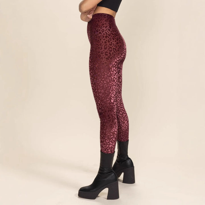 Damen Hochtaillierte Leggings mit animalischem Muster Drune