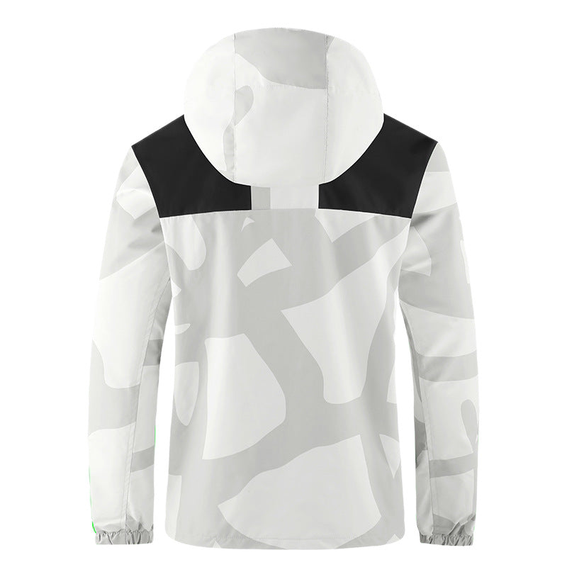 Herren Technische Outdoorjacke mit Kapuze Drune