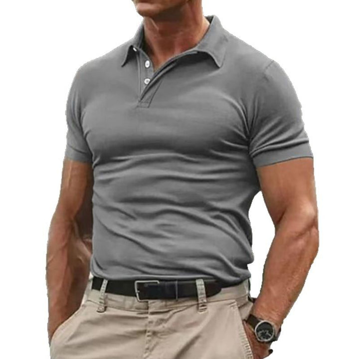 Herren Poloshirt mit klassischem Baumwollmix und modischen Details Drune