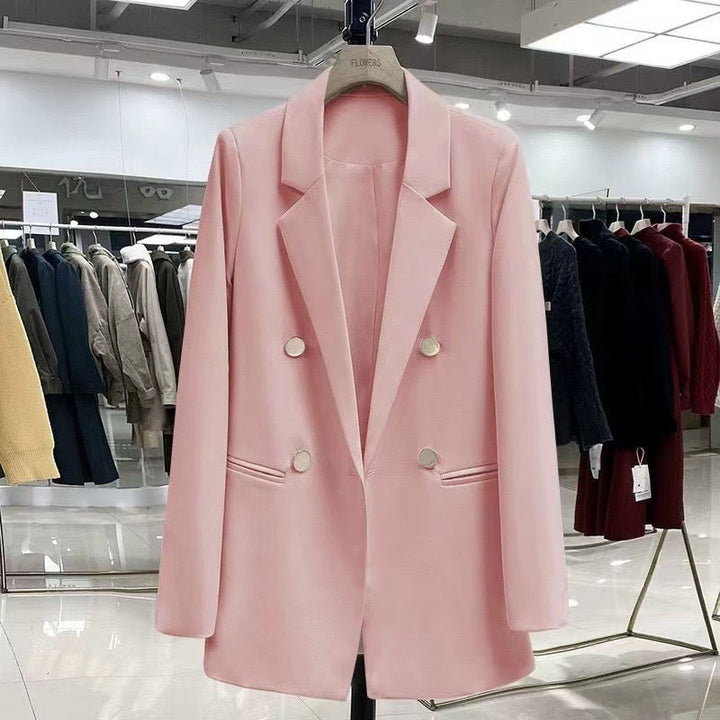 Damen Eleganter und modern geschnittener Blazer mit doppelter Knopfleiste Drune
