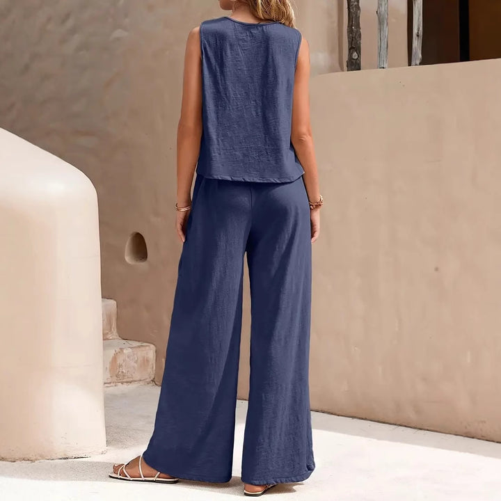 Damen Übergroßes Set aus Oberteil und Hose Drune