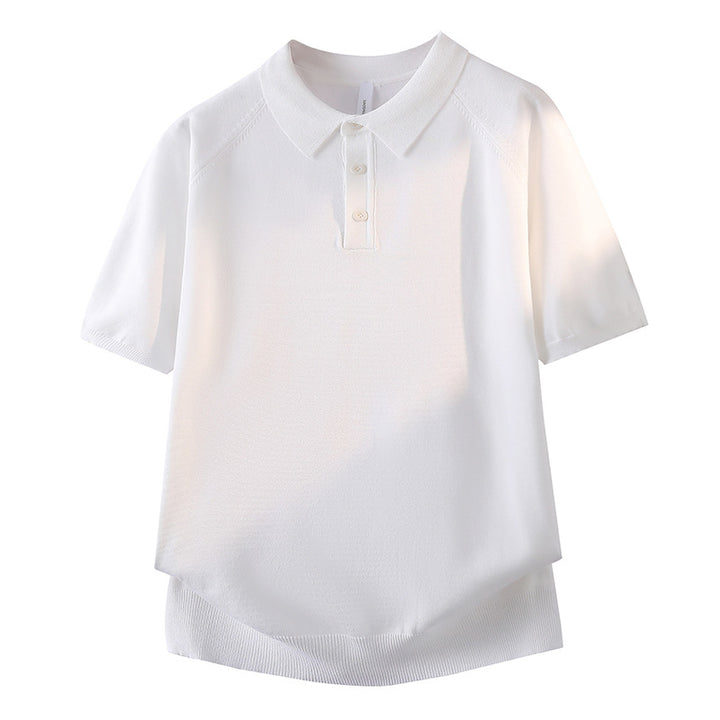 Damen Modisches Kurzarm-Polohemd mit strukturiertem Design Drune