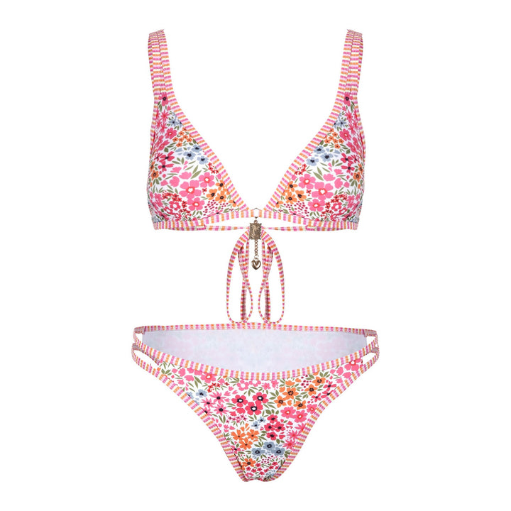 Damen Blumenmuster Bikini Drune