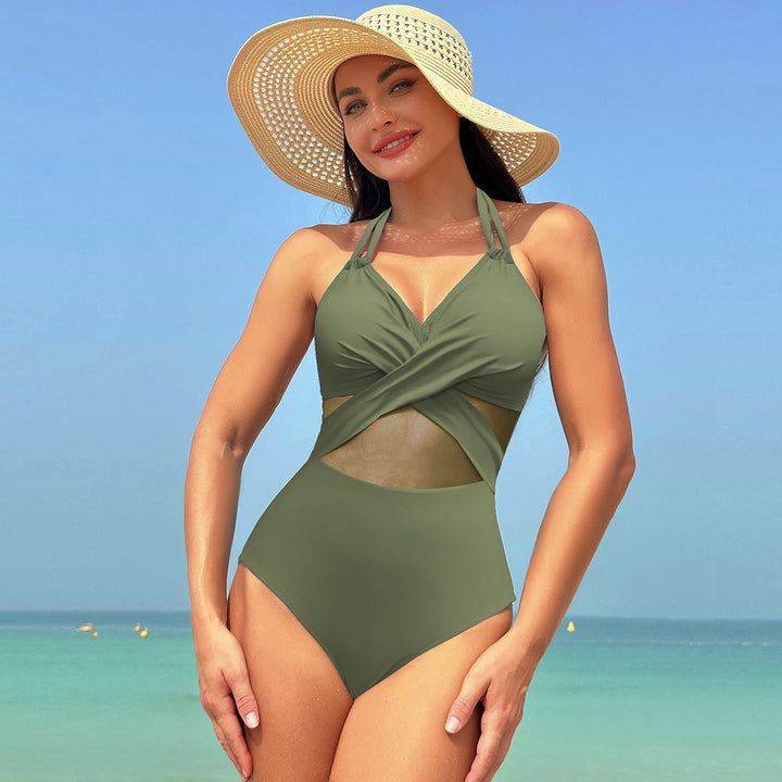 Damen Eleganter Badeanzug mit raffinierten Cut-Outs und verstellbaren Trägern Drune