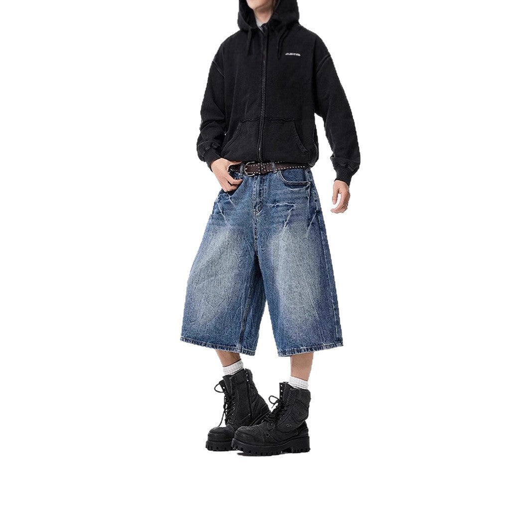 Damen Weitgeschnittene Denim-Culotte Drune