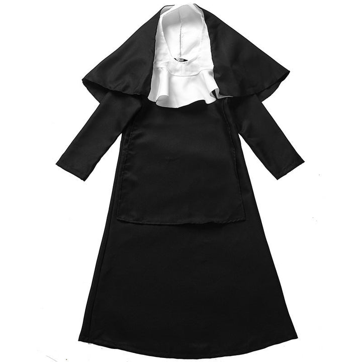 Mädchen Nonnenkostüm mit traditionellem Gewand und elegantem Kopfschmuck Drune