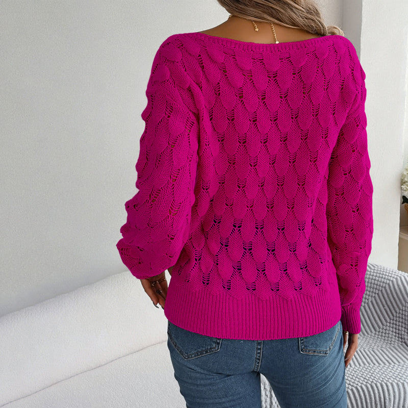 Drune | Hohlstrickpullover Mit Feinem Detailmuster