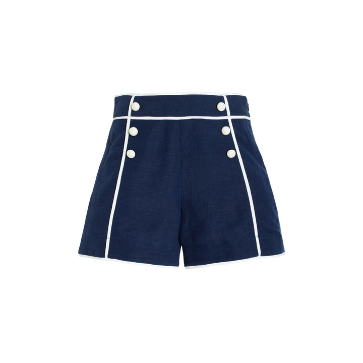 Damen Sportlicher Schwimmanzug mit Langarm und Knopfdetails Drune
