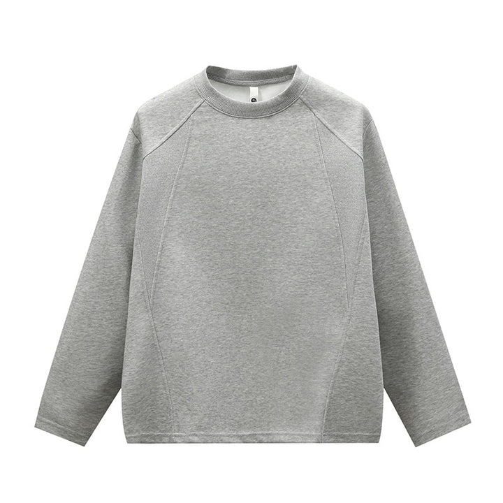 Unisex Oversize Rundhals-Sweatshirt mit Raglannähten und feiner Struktur Drune