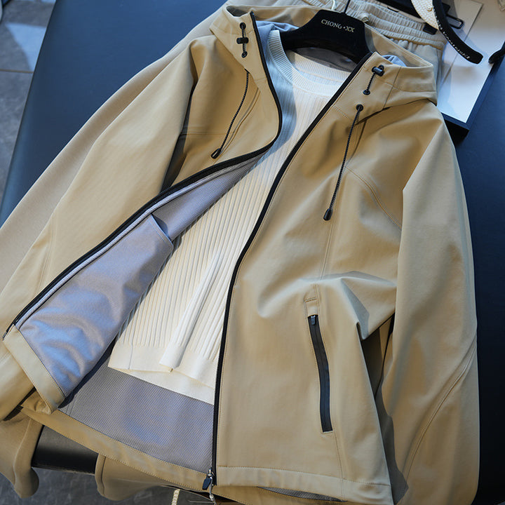 Damen Modische Übergangsjacke mit Stehkragen und praktischen Taschen Drune