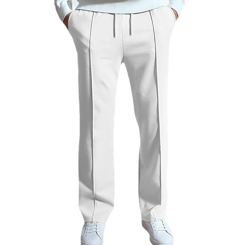 Herren Elegante Freizeithose mit bequemen Seitenstreifen und Gummizug Drune