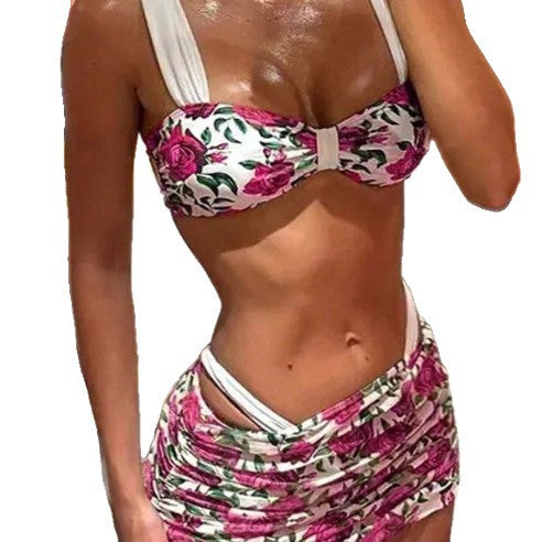 Damen Bikini-Set mit floralem Design Drune