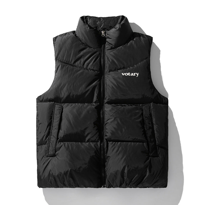 Unisex Leichte gesteppte Thermoweste mit Stehkragen, Reißverschluss und Eingrifftaschen Drune