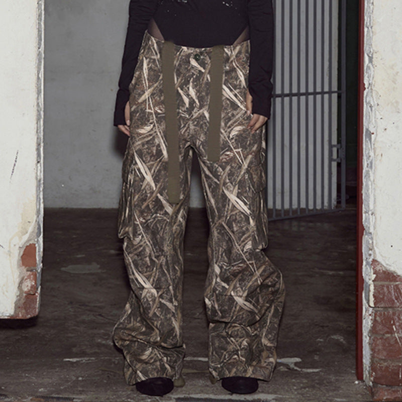Damen Cargo-Hose mit vielseitigem Camouflage-Design und praktischen Taschen Drune