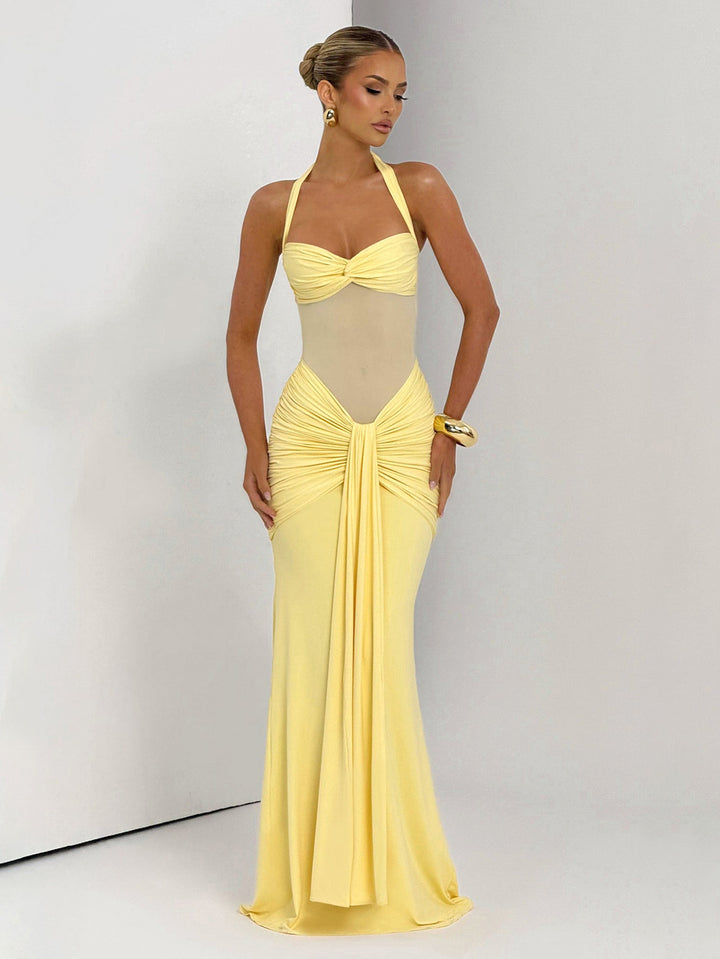Damen Elegantes Abendkleid mit figurbetontem Schnitt und raffinierten Drapierungen Drune